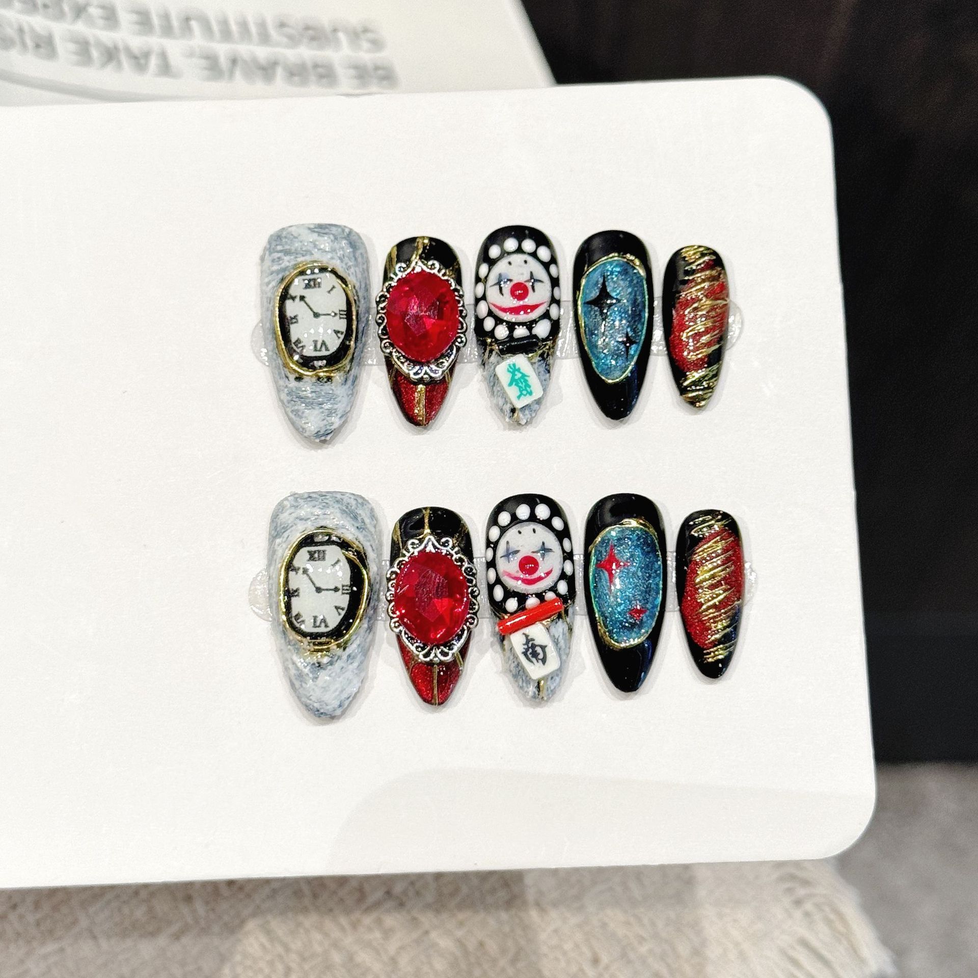 Resin Art Tools - 10Pcs Handmade Retro Funny Nail Art