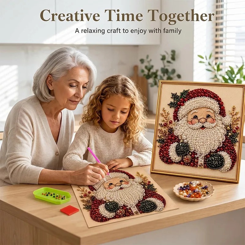 Resin Art Work - Christmas Pearl Diamond Painting Art Set