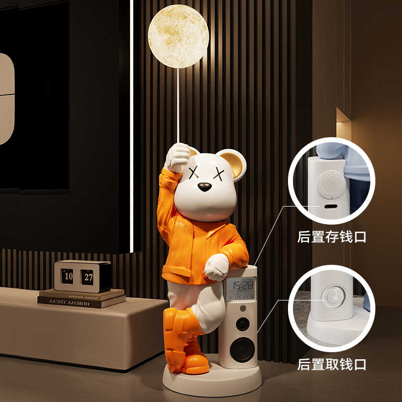 Resin Art In Floor - Home Decor Creative 133CM Piggy Bank