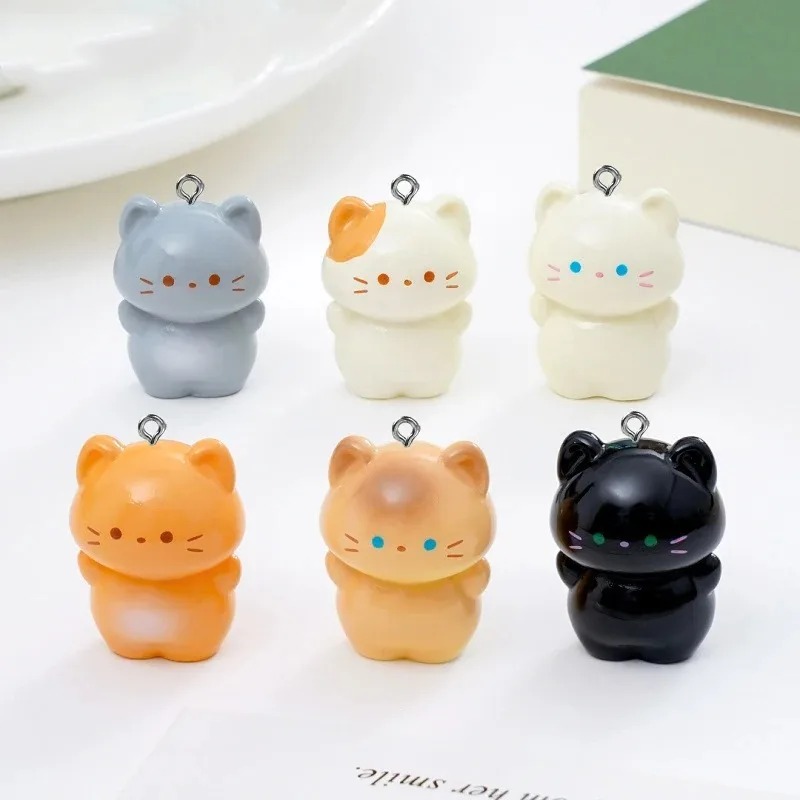 10 Pack Sweet 3D Standing Kitt - Resin Art Earrings ulasan dan harga