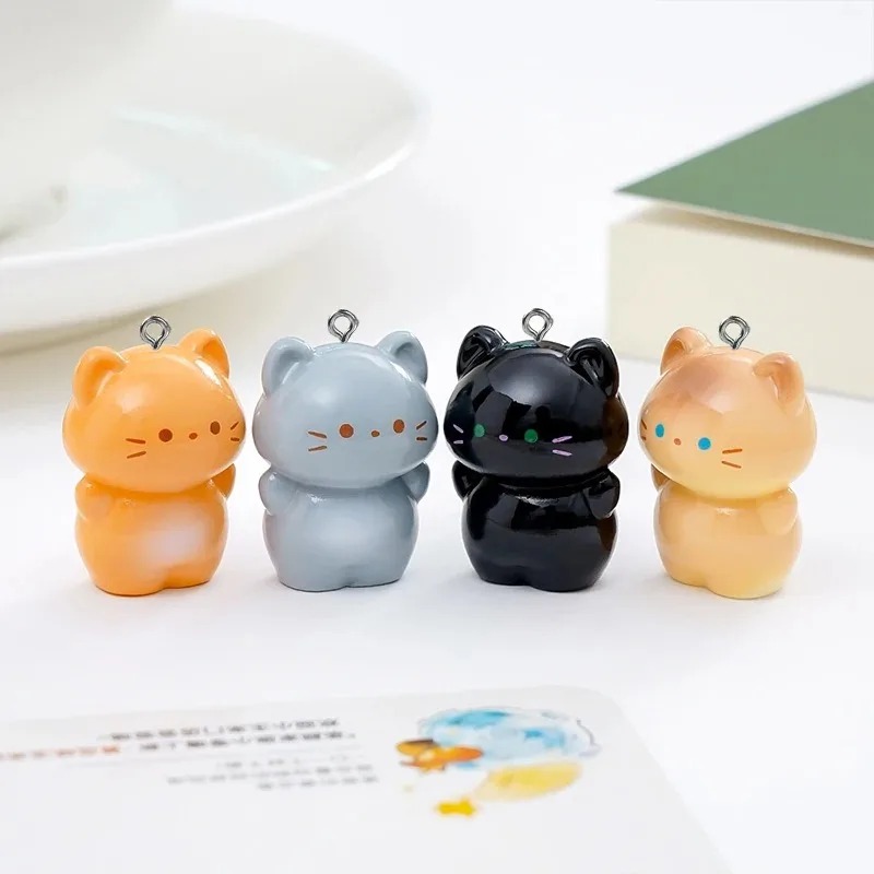 10 Pack Sweet 3D Standing Kitt - Resin Art Earrings ulasan dan harga