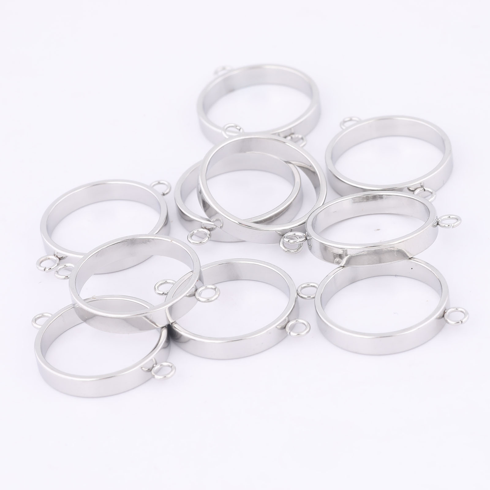 10pcs Stainless Steel 14mm Ope - Resin Art Gift Ideas ulasan dan harga