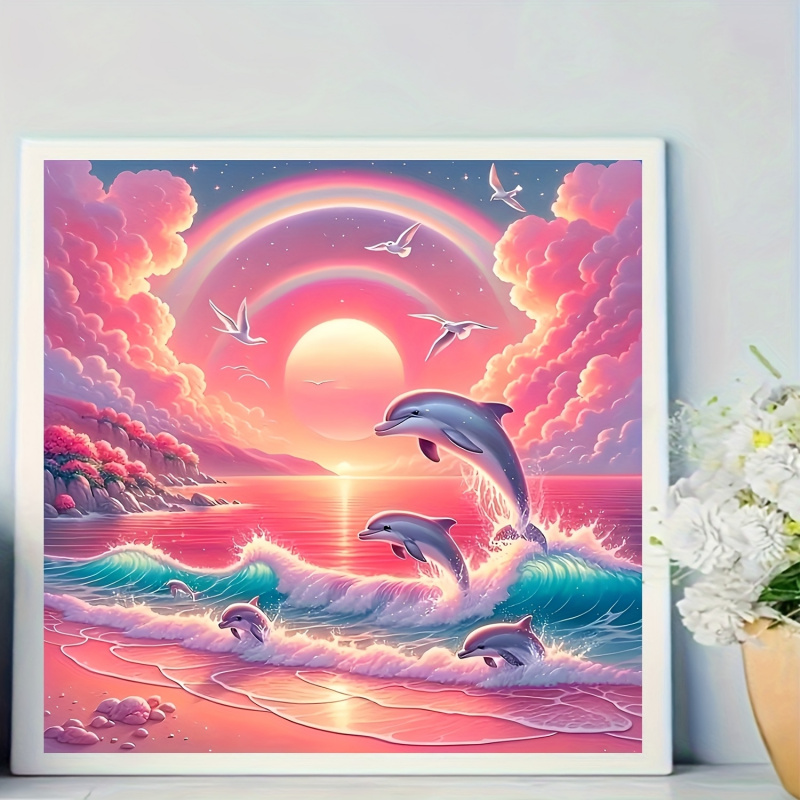 Diamond Painting Kit, Pink Sky - Resin Art Work ulasan dan harga