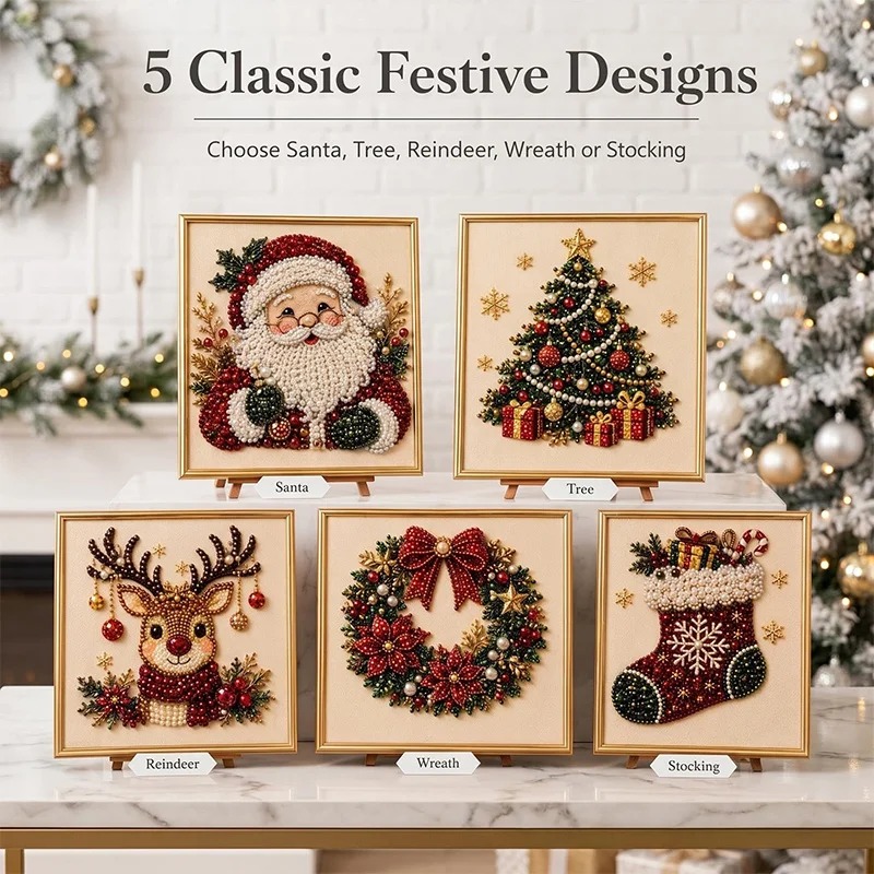 Christmas Pearl Diamond Painti - Resin Art Work ulasan dan harga