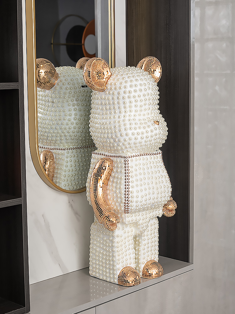 Cartoon Bear Ornament Home Dec - Resin Art In Floor ulasan dan harga