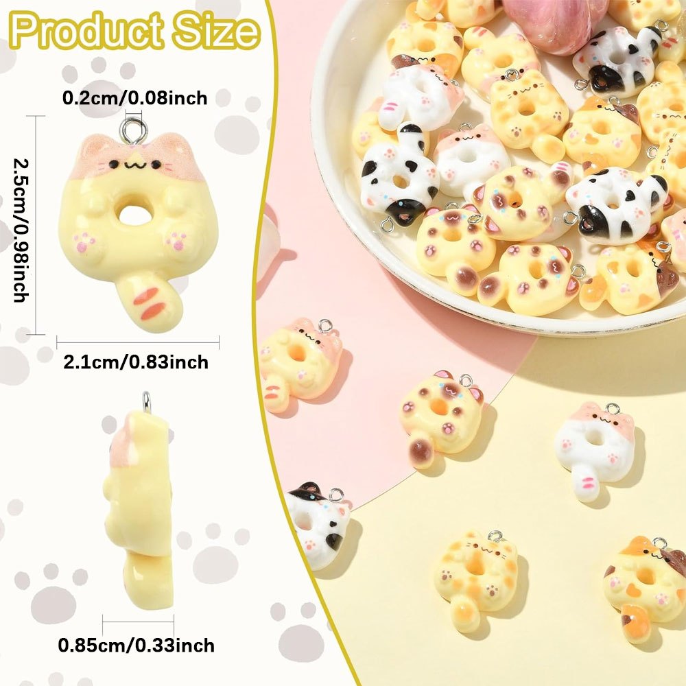 4/14/28pcs Multi-color Cat-sha - Resin Art Bracelet ulasan dan harga