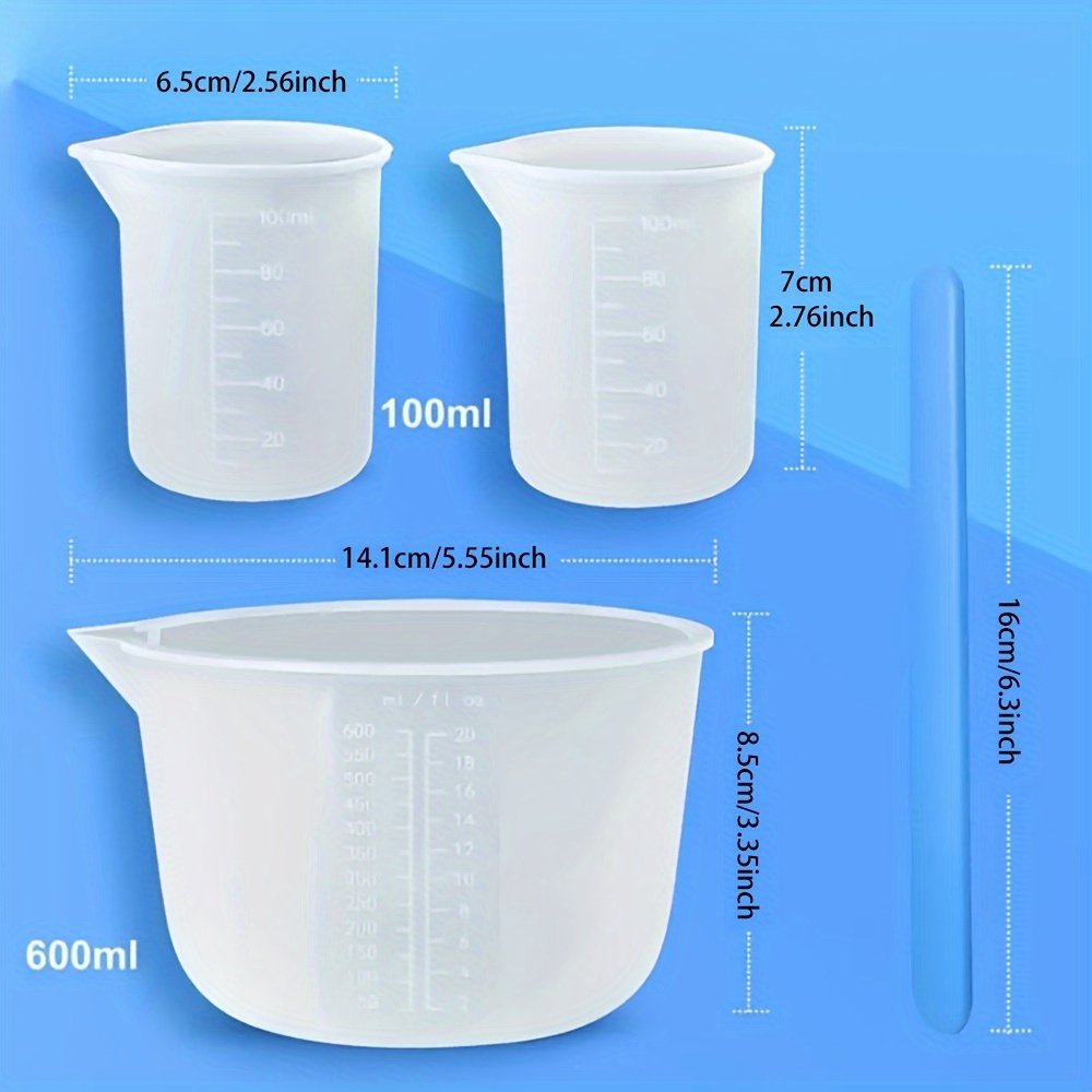 Silicone Measuring Cups, Resin - Resin Art Tools ulasan dan harga