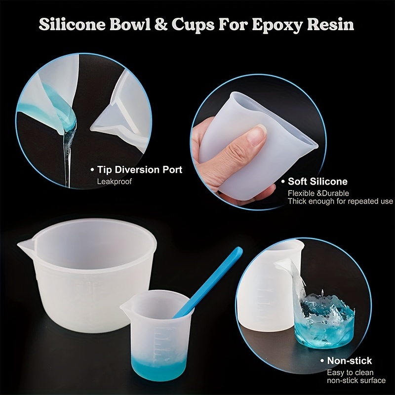 Silicone Measuring Cups, Resin - Resin Art Tools ulasan dan harga
