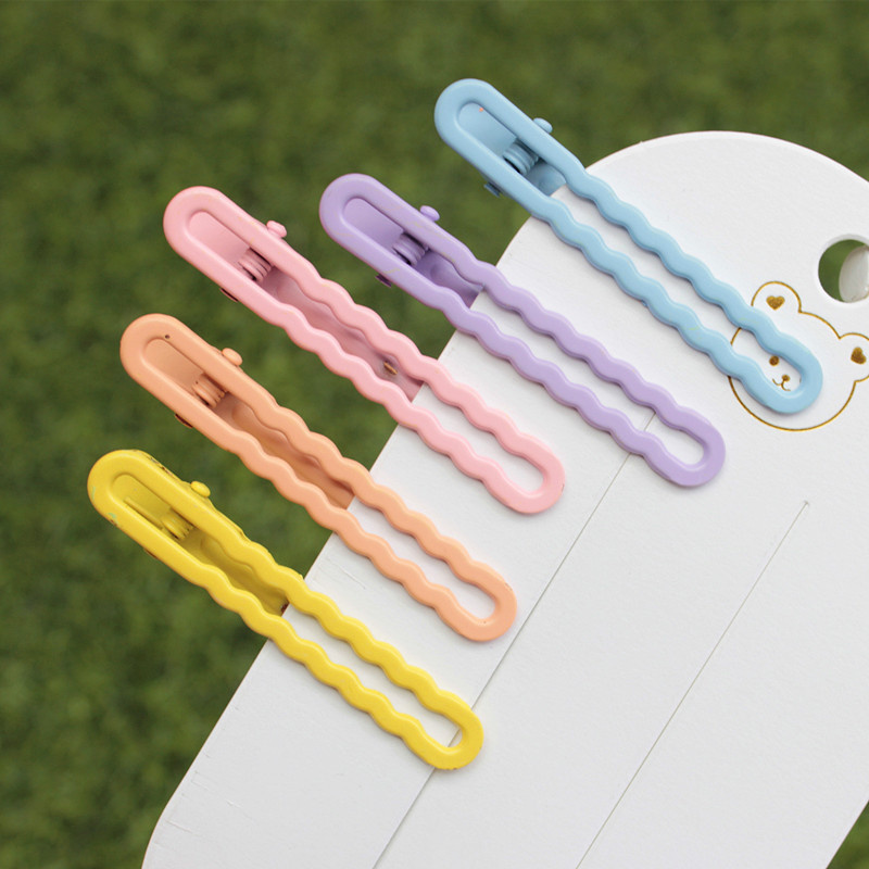 Colorful niche wave hair clip, - Resin Art Ocean ulasan dan harga