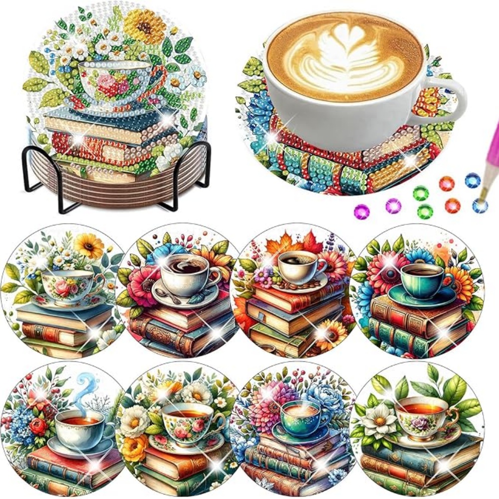 8PCS/DIY Diamond Art Painting  - Resin Art Stand ulasan dan harga