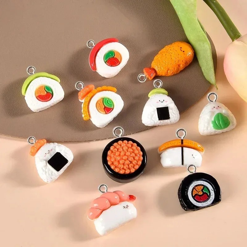 10Pcs Mini Food Resin Charms S - Resin Art Bracelet ulasan dan harga
