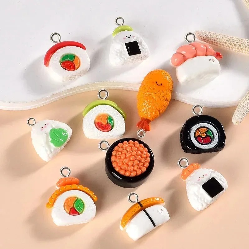 10Pcs Mini Food Resin Charms S - Resin Art Bracelet ulasan dan harga