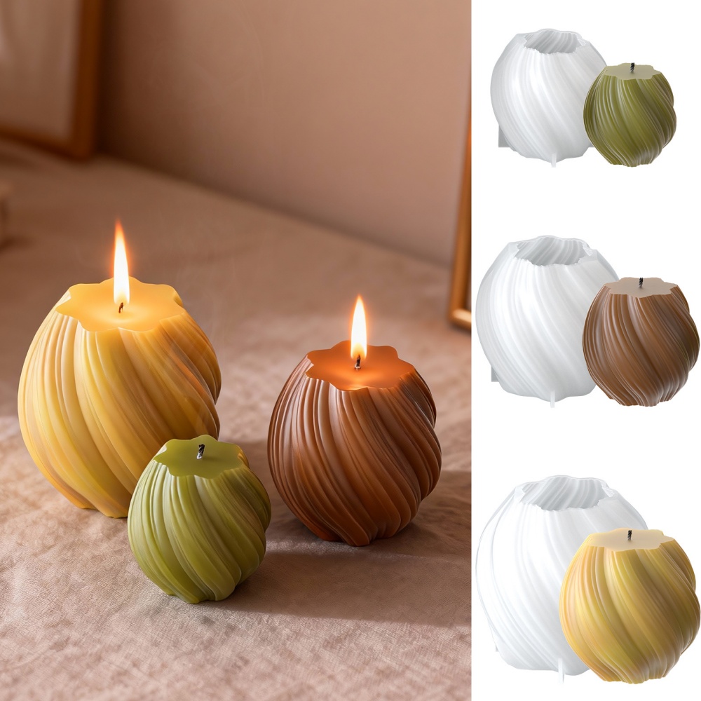 3D Rotating Pillar Candle Sili - Resin Art Ocean ulasan dan harga