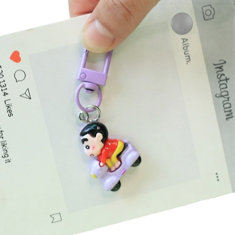 Crayon Shin-chan Keychain High - Resin Art Toys ulasan dan harga