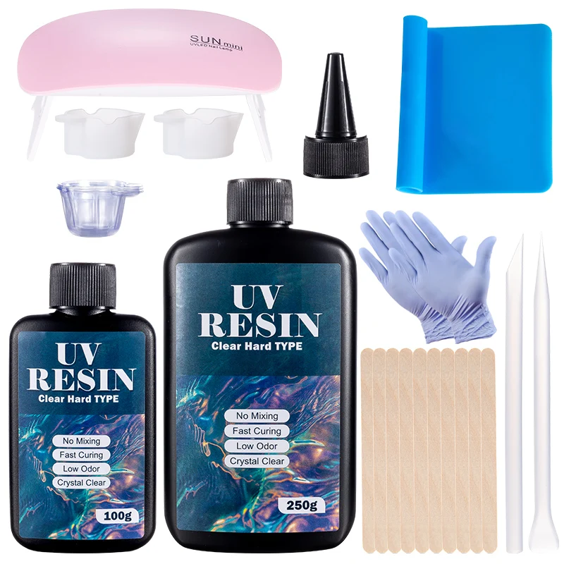 Hard UV Resin Glue Kit Fast Cu - Resin Art Workshop ulasan dan harga