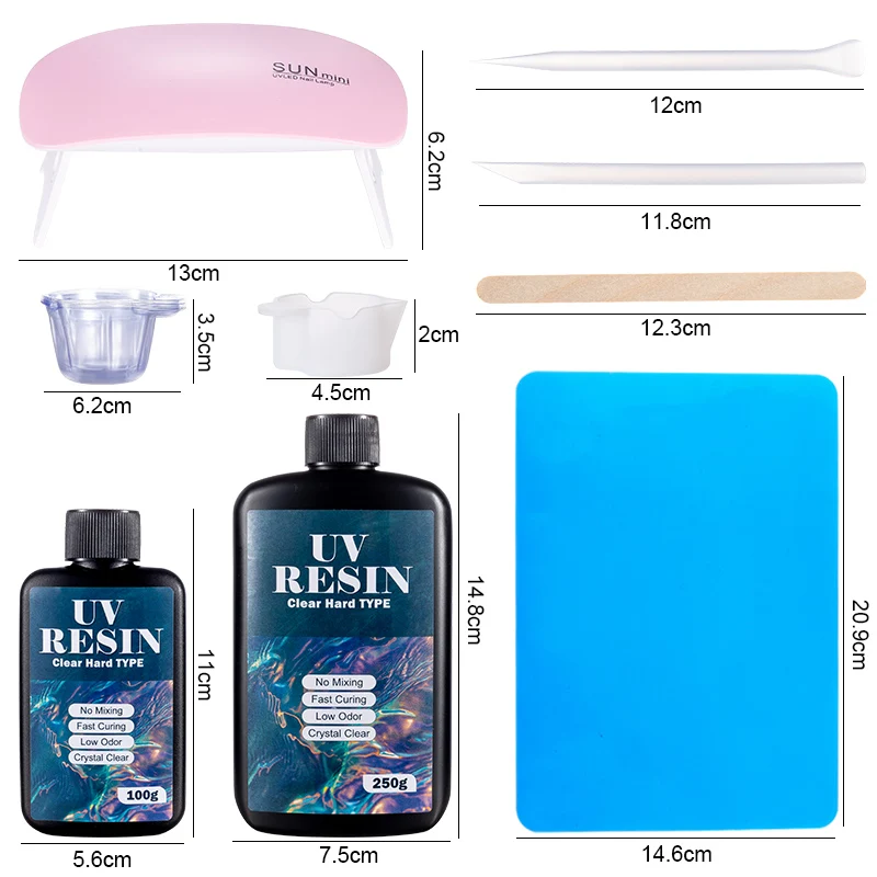 Hard UV Resin Glue Kit Fast Cu - Resin Art Workshop ulasan dan harga