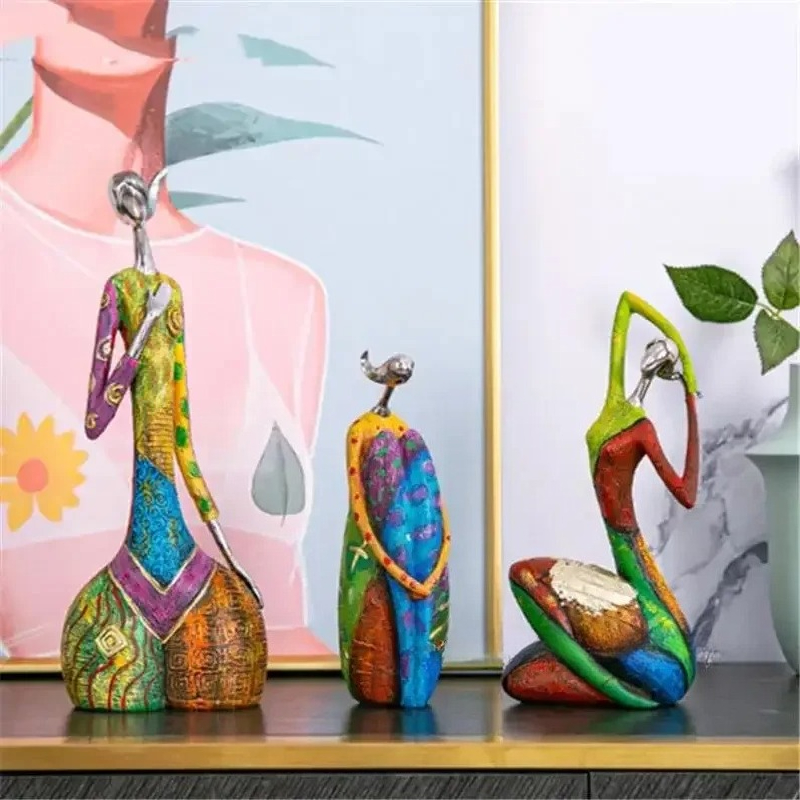 Painting Woman Resin Statue Fi - Resin Art Workshop ulasan dan harga