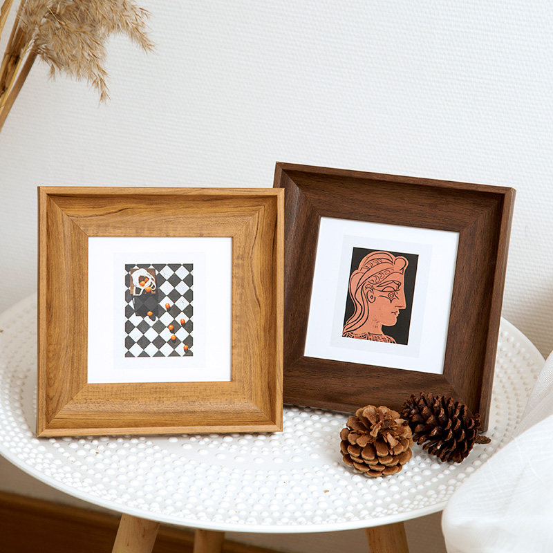 Color Splicing Square Photo Fr - Resin Art Stand ulasan dan harga