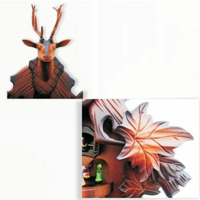 Cuckoo Wall Clock Solid Wood C - Resin Art Watch ulasan dan harga