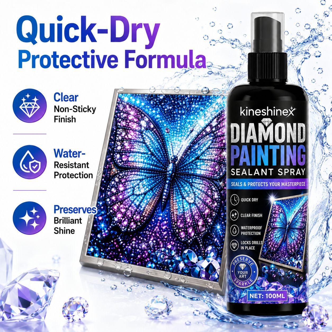 Diamond Painting Sealant Spray - Resin Art Work ulasan dan harga