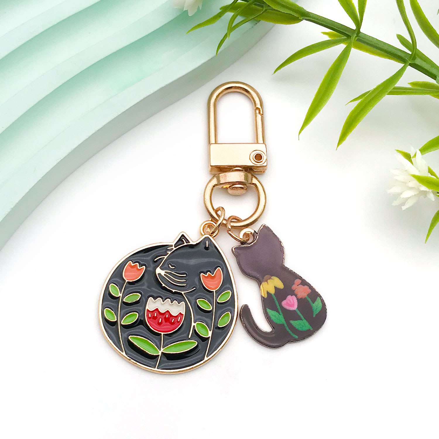 5/10pcs Resin Popular Cat Char - Resin Art Bracelet ulasan dan harga