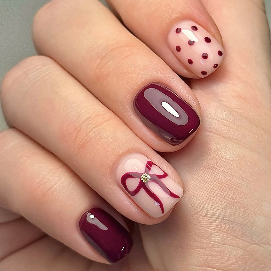 Short Square Press On Nails Gl - Resin Art Glitter ulasan dan harga