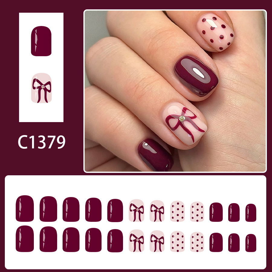 Short Square Press On Nails Gl - Resin Art Glitter ulasan dan harga