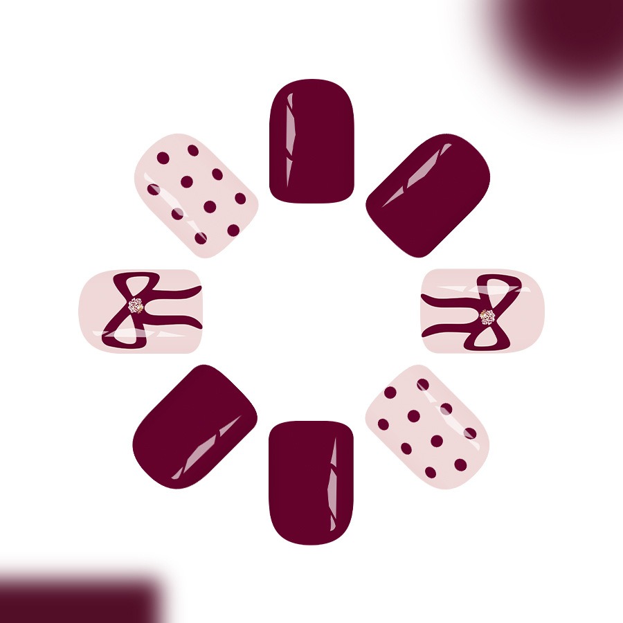 Short Square Press On Nails Gl - Resin Art Glitter ulasan dan harga