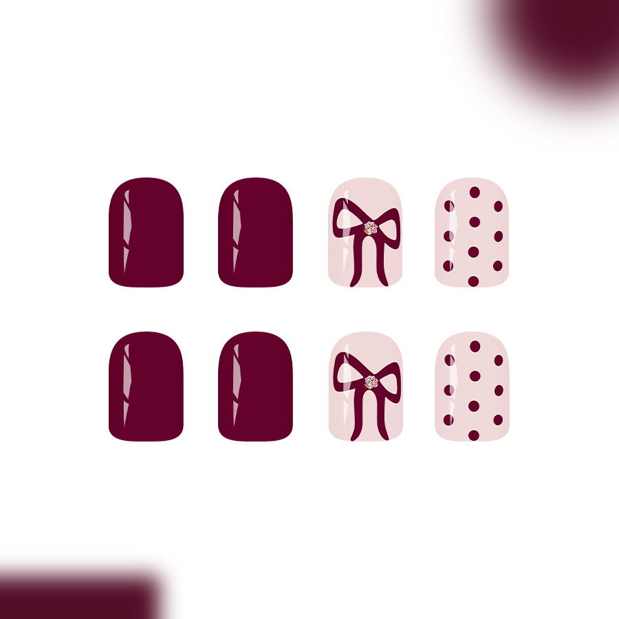 Short Square Press On Nails Gl - Resin Art Glitter ulasan dan harga