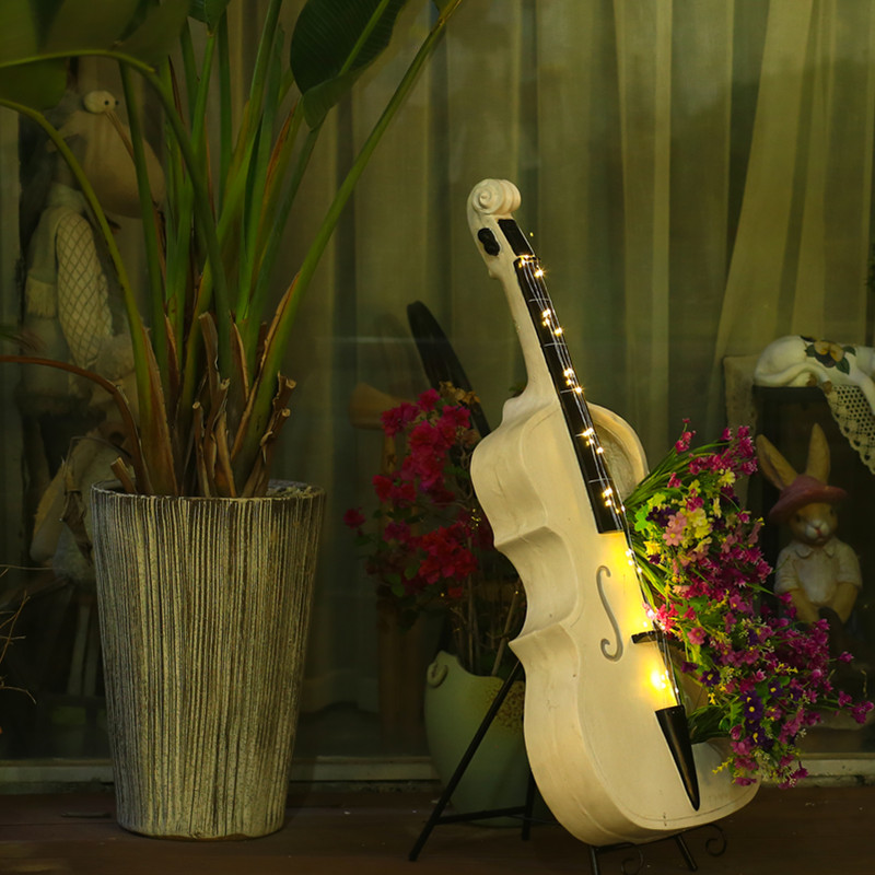 Cello-Shaped Garden Statue Lar - Resin Art In Floor ulasan dan harga