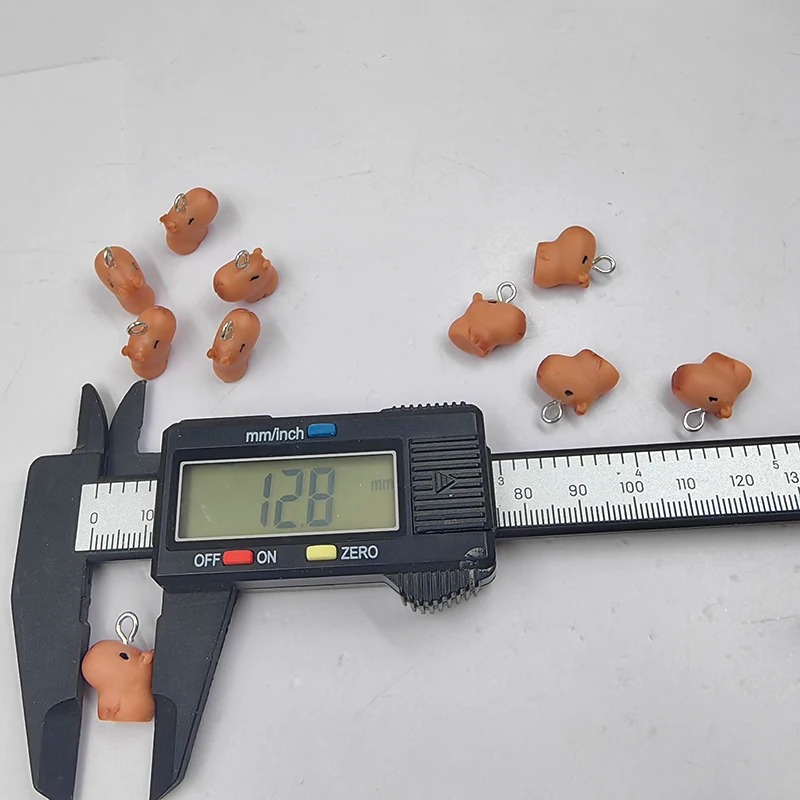 10pcs Cute Small Capybara Char - Resin Art Earrings ulasan dan harga