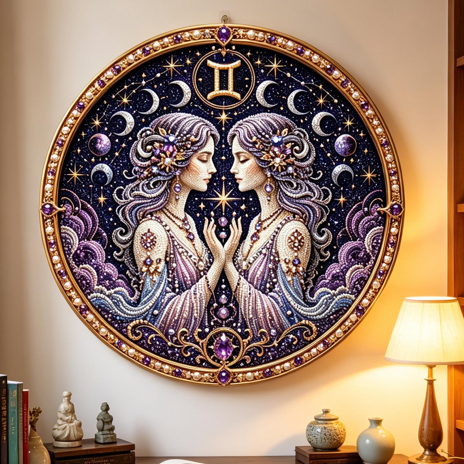 12 Zodiacs Signs Pearl Art Kit - Resin Art Work ulasan dan harga