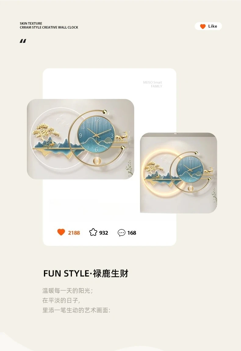 Art Mural Wall Clocks Luxury D - Resin Art Watch ulasan dan harga