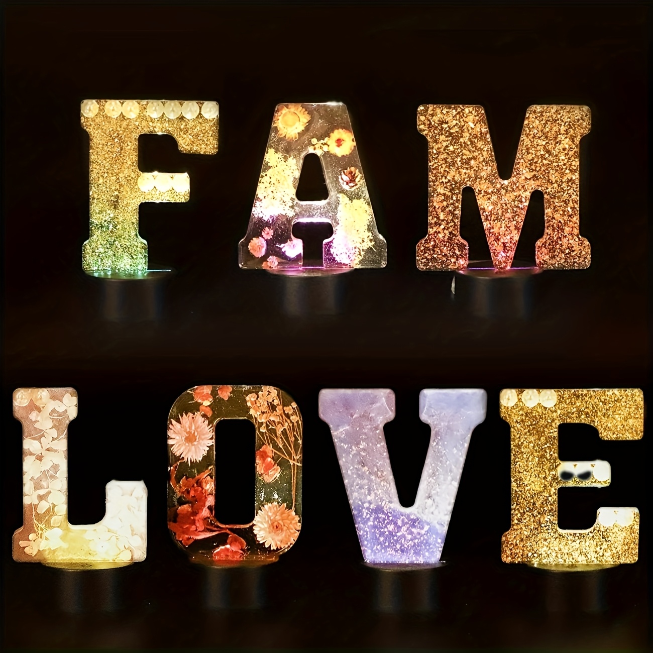 7-Inch Large Letter Resin Mold - Resin Art Tools ulasan dan harga