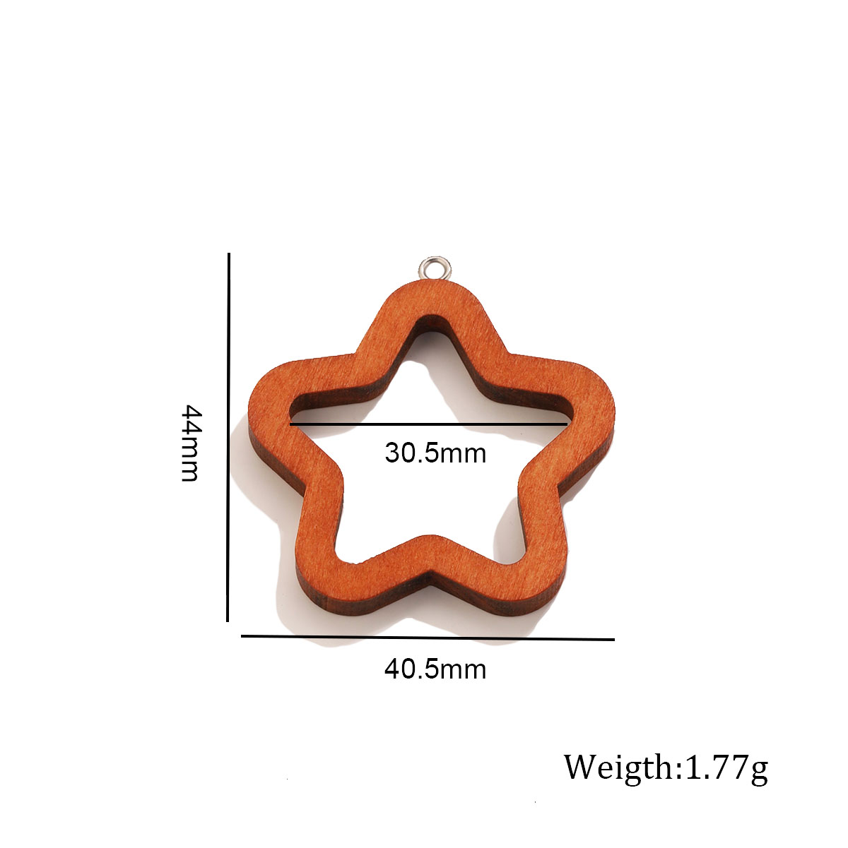 10PCS Triangle Rectangle Wood  - Resin Art Earrings ulasan dan harga