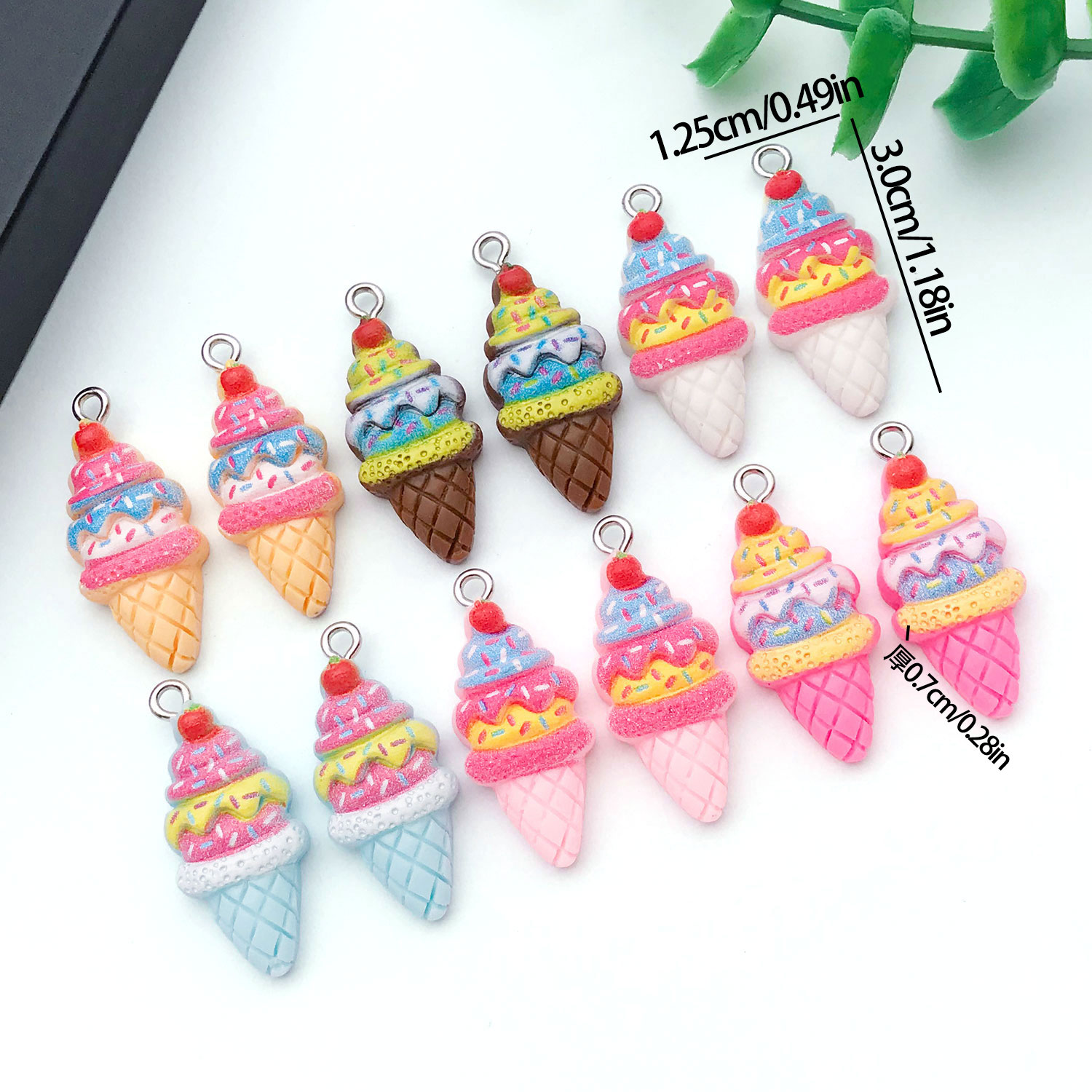 5/12pcs Resin Strawberry Ice C - Resin Art Bracelet ulasan dan harga