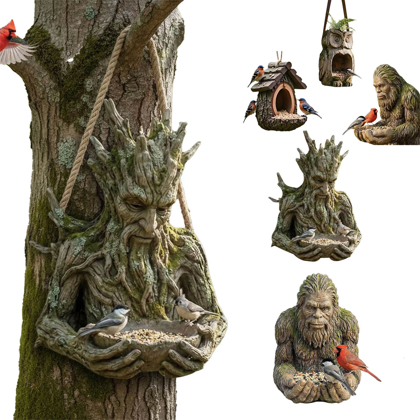 Funny Bigfoot Tree Hanging Bir - Resin Art Watch ulasan dan harga