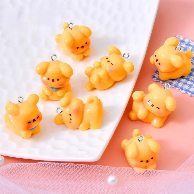 10Pcs Cute Cartoon Dog Acrylic - Resin Art Bracelet ulasan dan harga