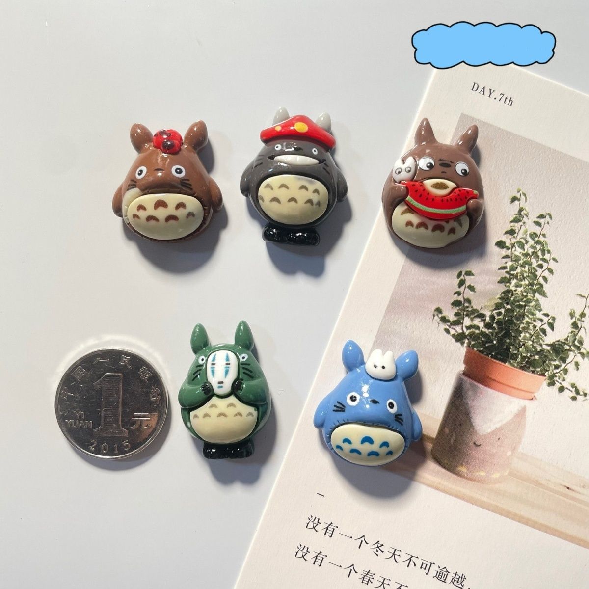 Totoro Anime Resin Fridge Magn - Resin Art Toys ulasan dan harga