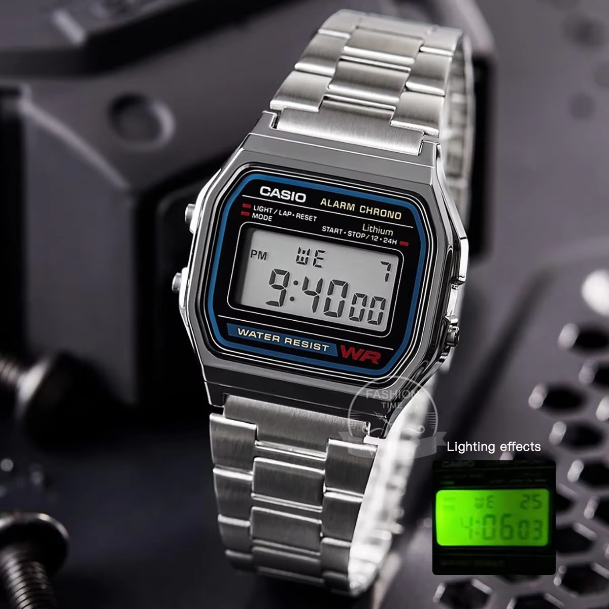 Casio Watch Silver Watch Men S - Resin Art Watch ulasan dan harga